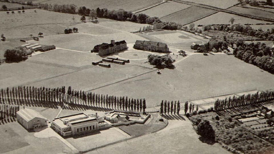 1948 aerial photo of Loughborough University campus